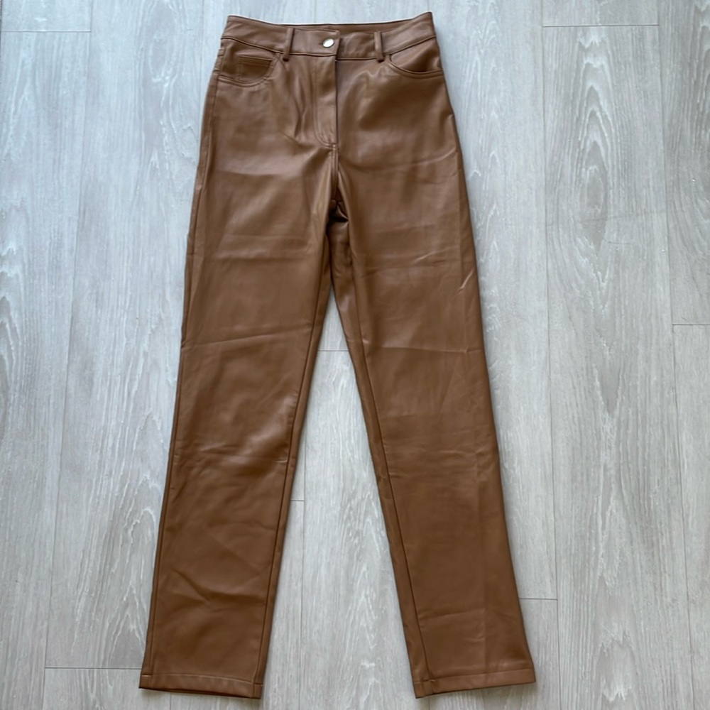Illa illa faux leather pants - small